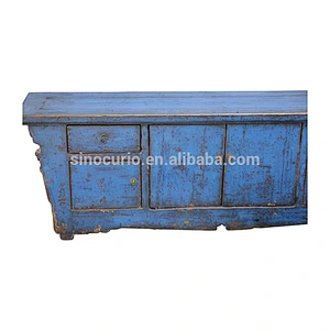 Chinese Asian Antique Vintage Furniture Antique Painted TV Cabinet
