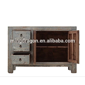 Chinese Antique Furniture, natural reclaimed wood Cabinet
