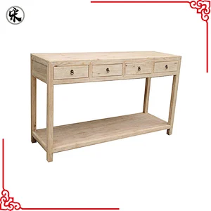 wholesale antique reproduction reclaimed wood console table in Beijing