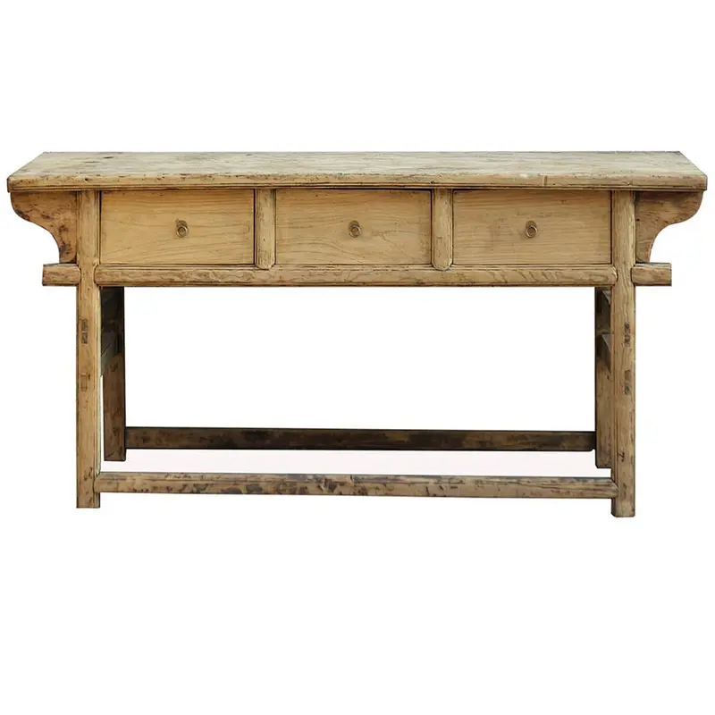 Chinese antique furniture recycled wood drawers wall alter table