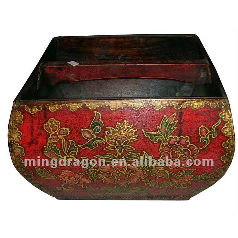 Chinese antique furniture red Square Rice Measurement