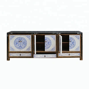 Living room Chinese hand painted buffet sideboard