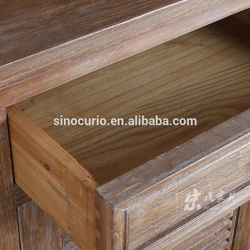 French style oak living room sideboard cabinet