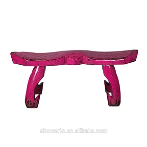 chinese antique fish shape wood stool