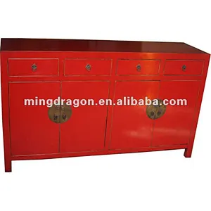 chinese antique four door four drawer cabinet