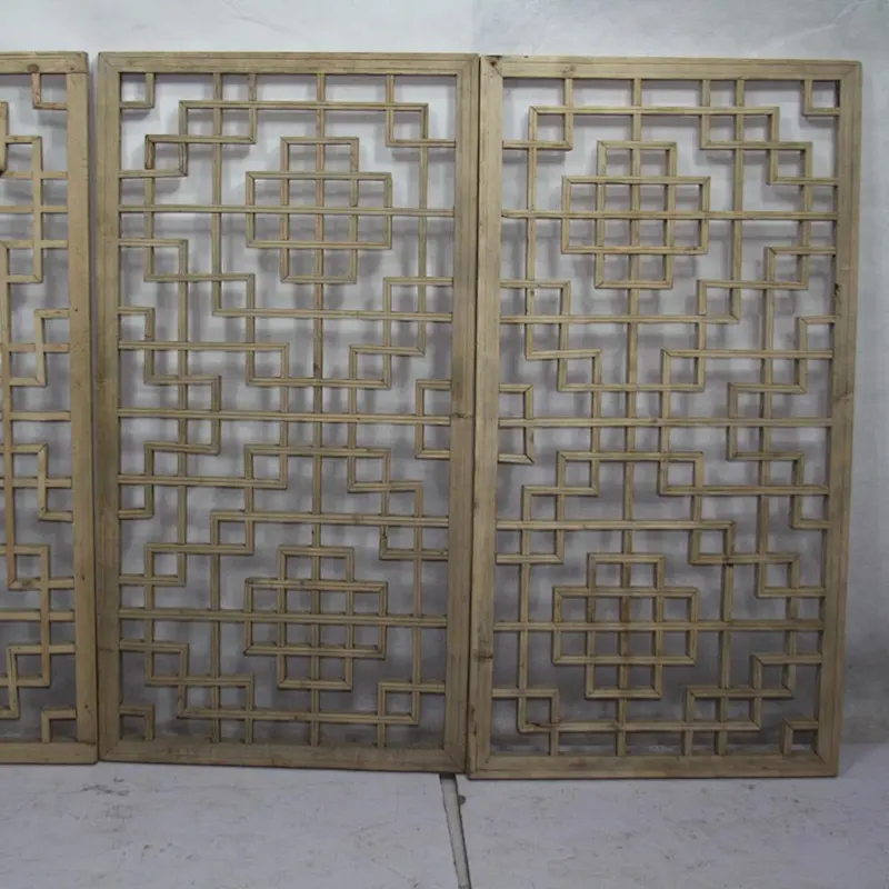 Customized chinese antique carved decorative screen