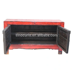 Antique Reproduction Chinese Hand Painting Furniture Mongolia cabinet