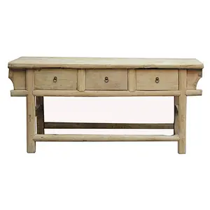 Chinese antique Dongbei rustic recycle wood natural tables