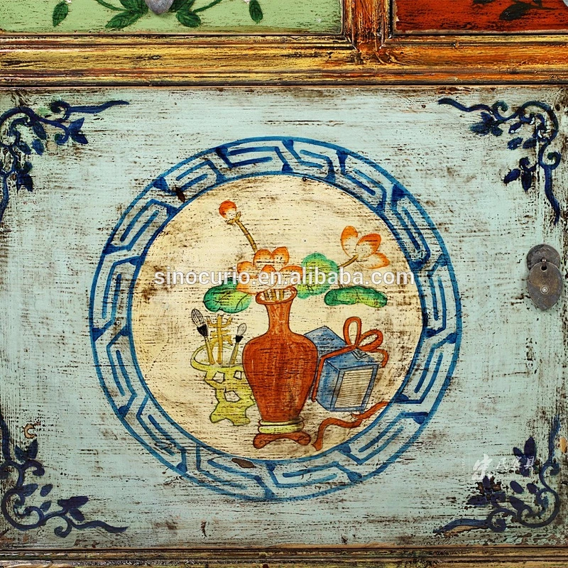 wholesale vintage furniture made in china-painted cabinet Beijing