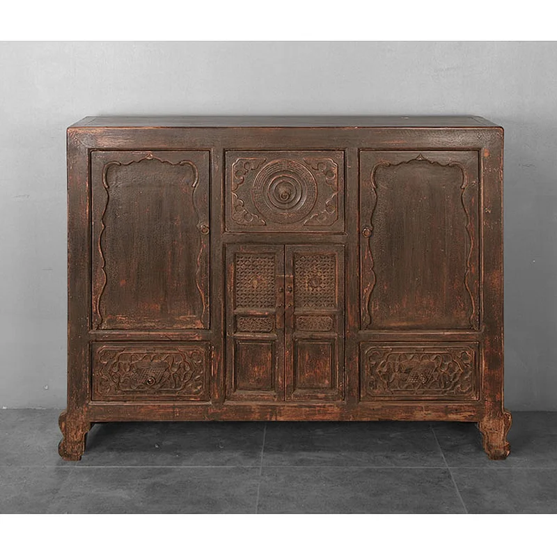 chinese antique distressed tv cabinet living room furniture