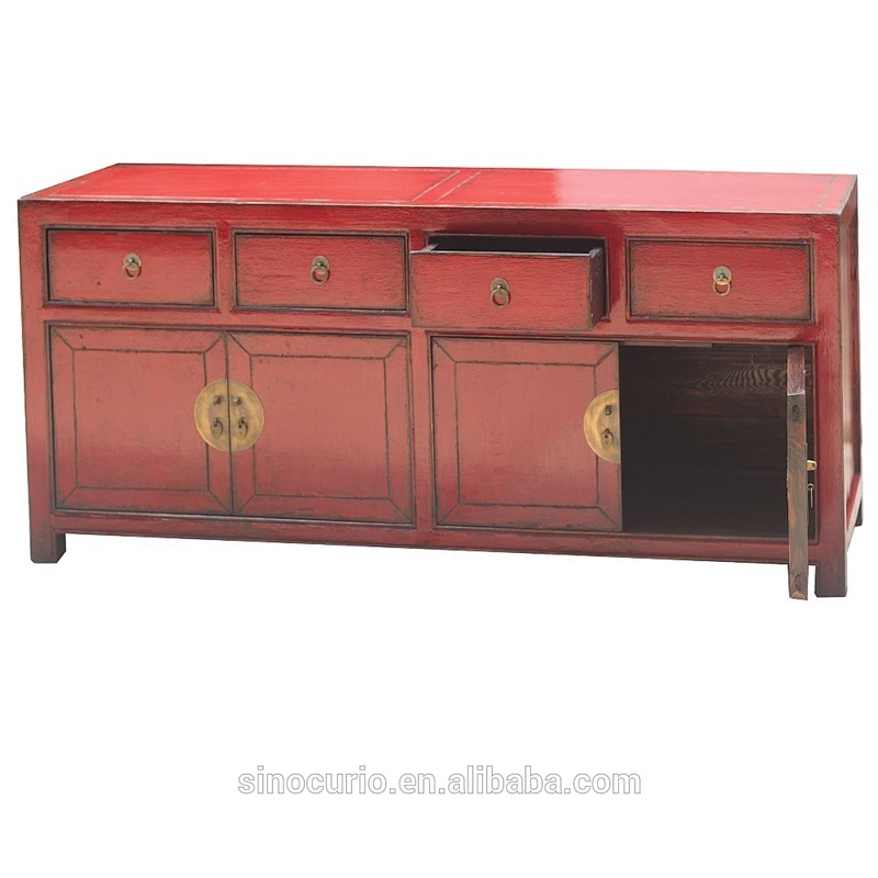 2018 Beijing chinese antique reproduction living room furniture TV cabinet