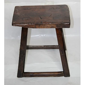 Chinese Style Environmental protection Elm wood antique brown stool