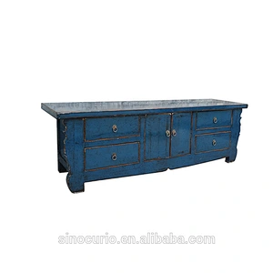 Chinese antique classic reproduction used lacquered tv cabinet stand furniture