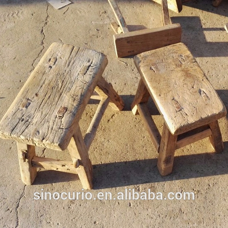Chinese antique vintage furniture rustic recycle wood children stool baby stool kids stool