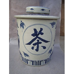 Chinese antique blue and white ceramic vase