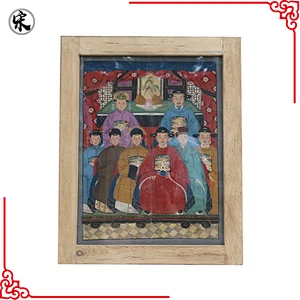 chinese antique old ancestor painting