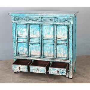 Antique living room country style wooden storage cabinet