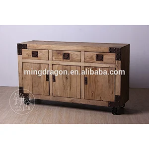 Chinese antique recycle wood book shelf industrial style furniture