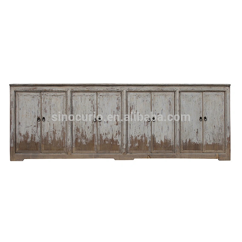 Chinese antique reproduction furniture shabby chic long cupboard buffet sideboard