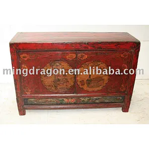 Chinse Antique Mongolia Two Door Cabinet