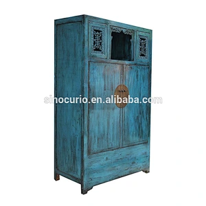 Chinese reproduction fair price furniture double color wardrobe dressing table designs