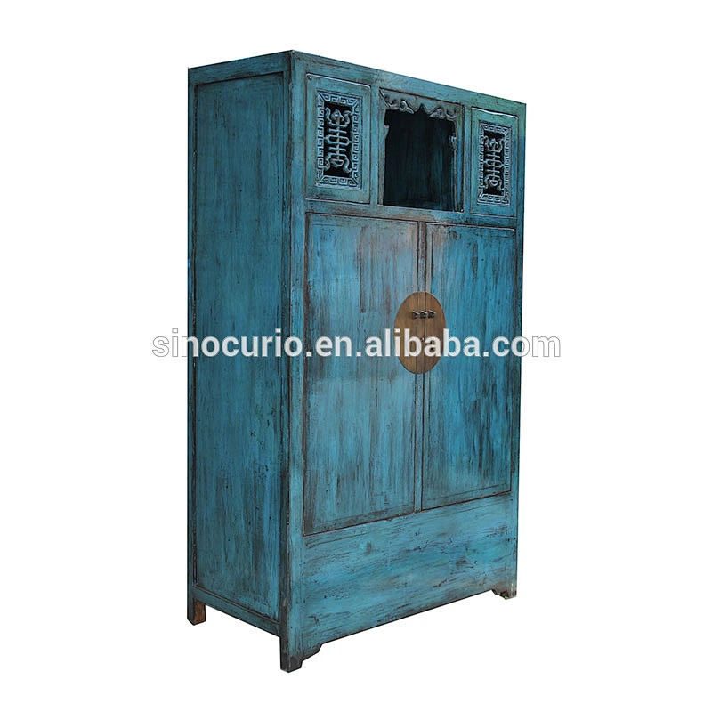 Chinese reproduction fair price furniture double color wardrobe dressing table designs