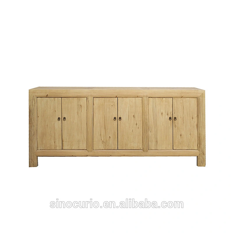 Asian furniture vintage living room recycled solid wood natural sideboard