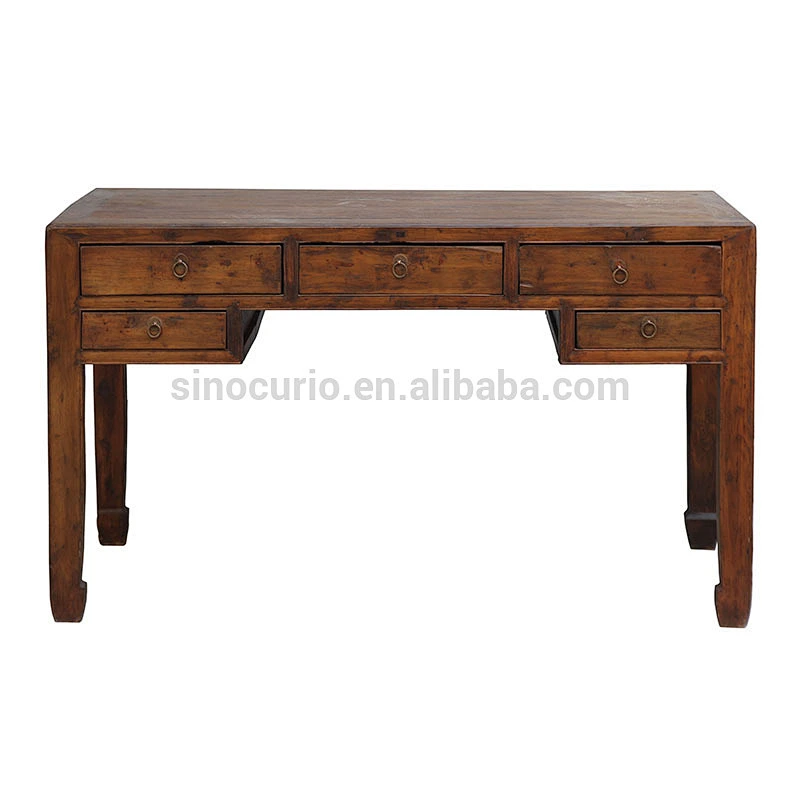 alibaba antique china style solid wood office desk