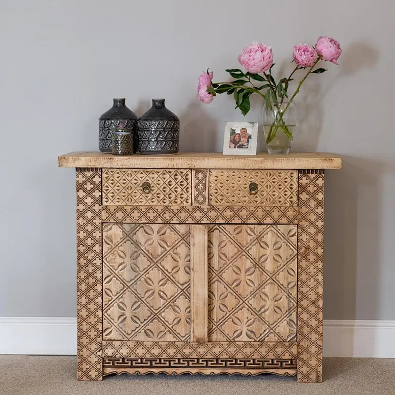 Antique hand carved furniture rustic shabby chic carved cabinet