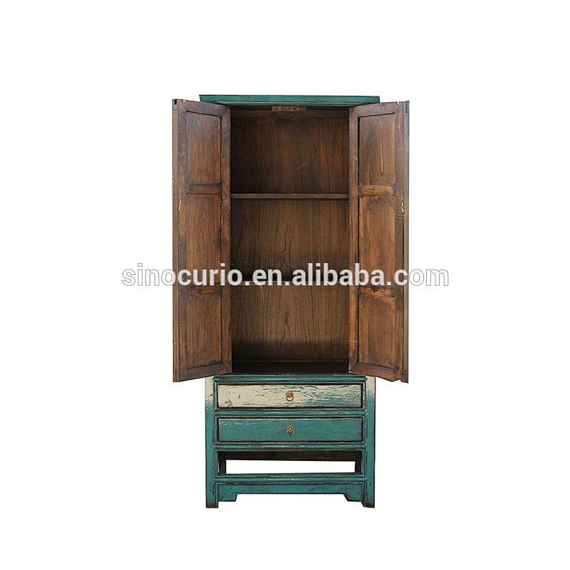 antique ancient cheap Chinese wooden furniture wholesale lacquered cupboard