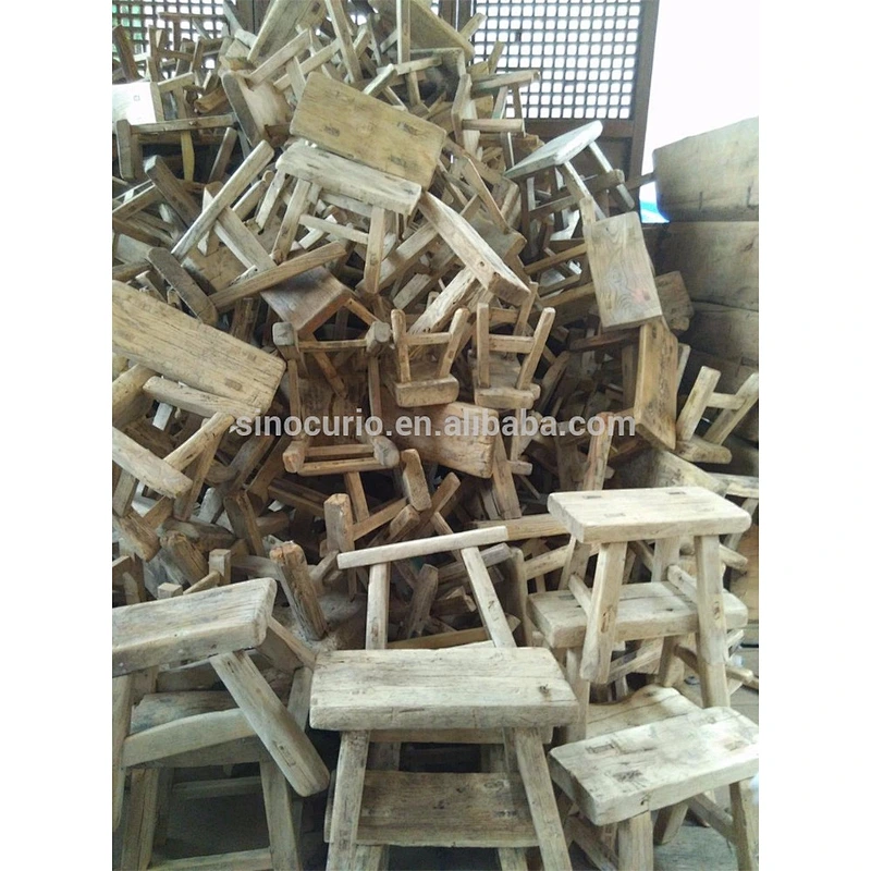 Chinese antique vintage furniture rustic recycle wood children stool baby stool kids stool