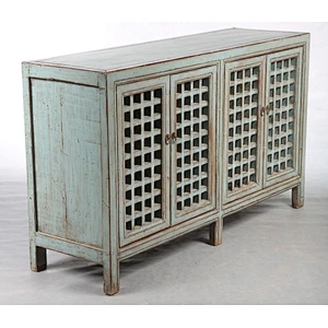 Antique shabby chic solid wood dining room buffet