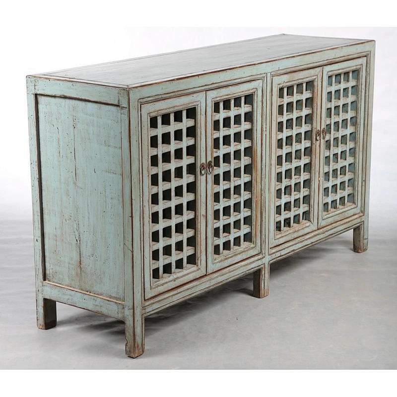 Antique shabby chic solid wood dining room buffet