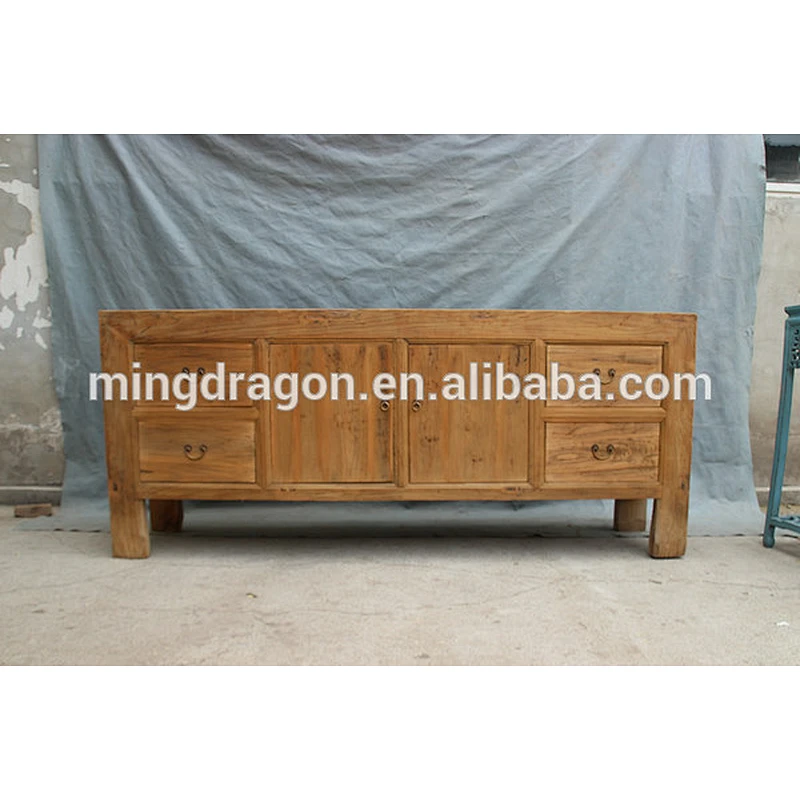 antique recycle wood sideboard