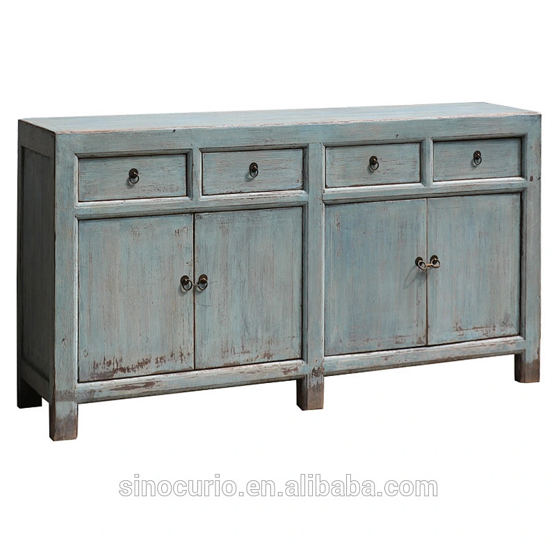 Chinese antique rustic furniture solid wood buffet cabinet furniture