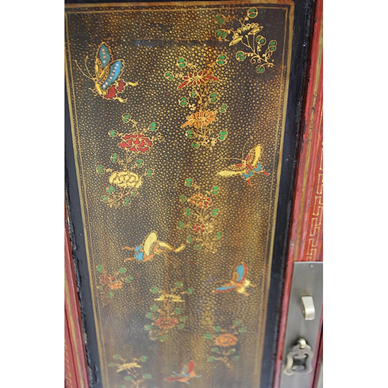 Antique style wood furniture chinese hand painting wardrobes