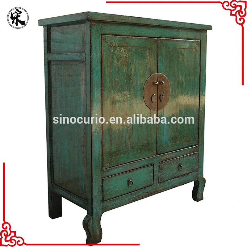 vintage reproduction reclaimed lacquer wooden furniture living room cabinet