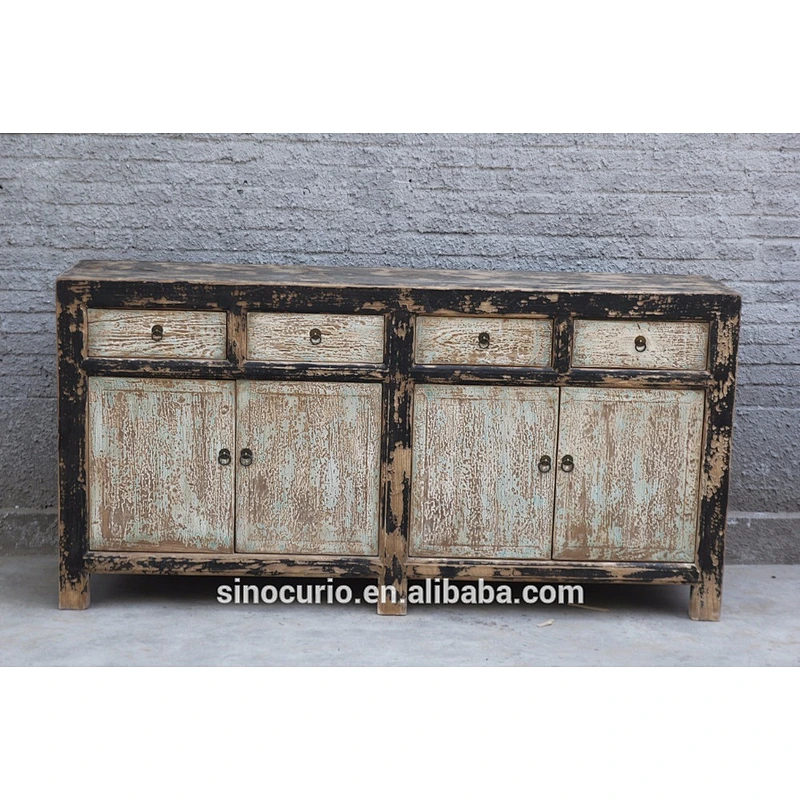 Asian Antique Sideboard Home Furniture Buffets Wooden Chest Solid Reclaimed Wood Buffet