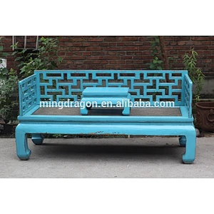 13081001 Chinese antique furniture antique carving Luohan Bed
