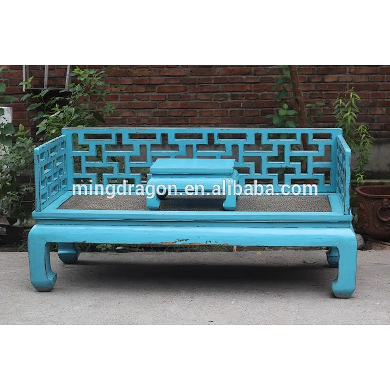 13081001 Chinese antique furniture antique carving Luohan Bed