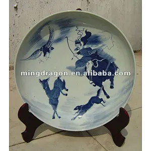 Chinese antique Blue and White ceramic tray