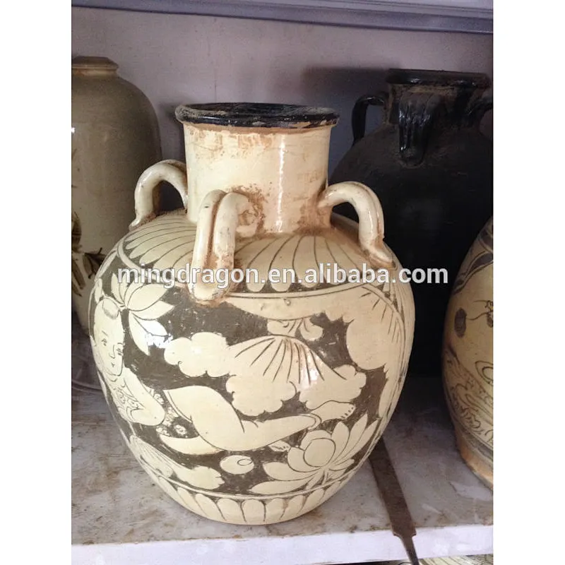 Antique Ceramic Home Decorations Owl and vase