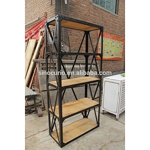 Chinese vintage industrial design furniture bookshelves