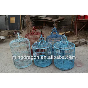 chinese antique bamboo outdoor hanging bird cage
