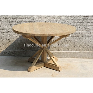 round dinning table wood wholesale furniture china reclaimed wood table & table top