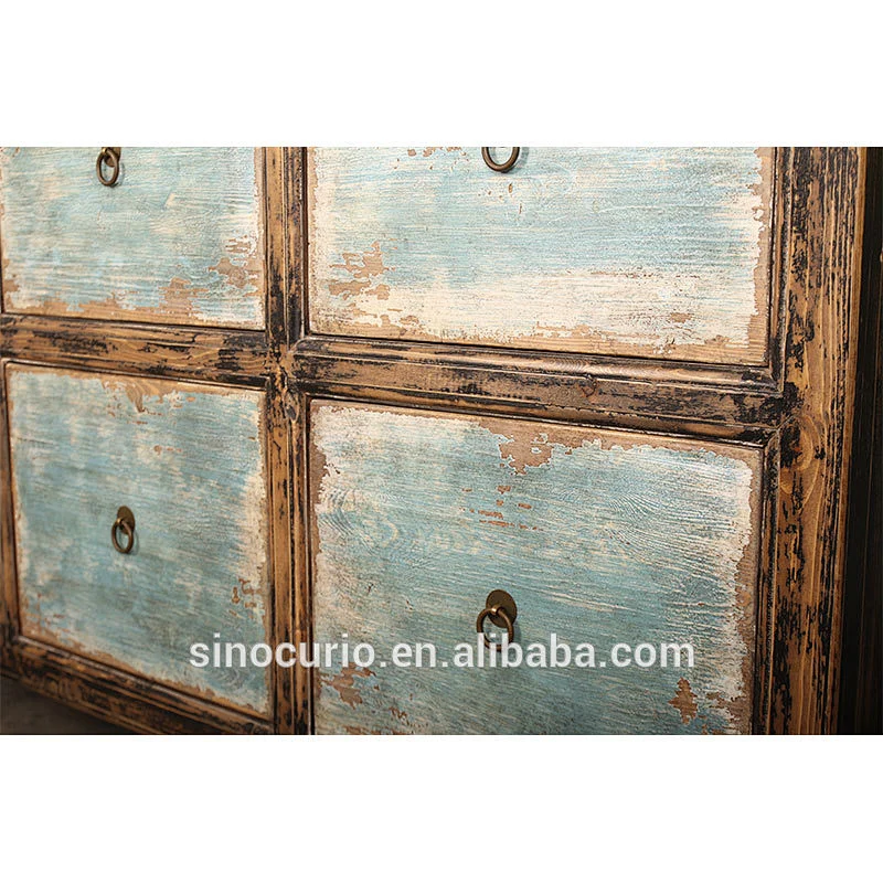 Wholesale Antique Chinese Reproduction Shabby Chic Buffet Storage Furniture