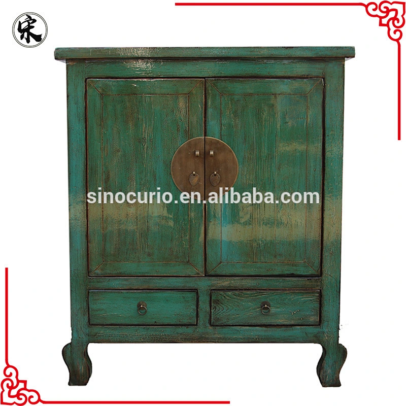 vintage reproduction reclaimed lacquer wooden furniture living room cabinet