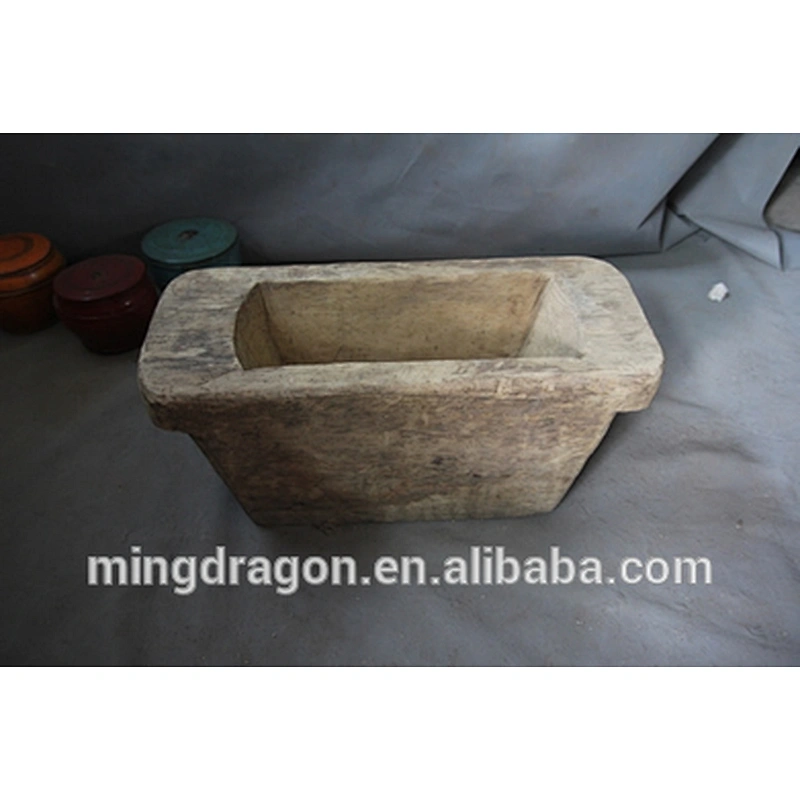 Chinese antique wooden rice measurement