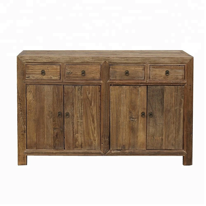 Wholesale Chinese antique rustic reclaimed elm sideboard furniture in Beijing