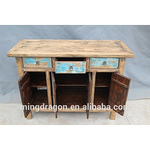 Vintage handmade distressed reclaimed wood furniture